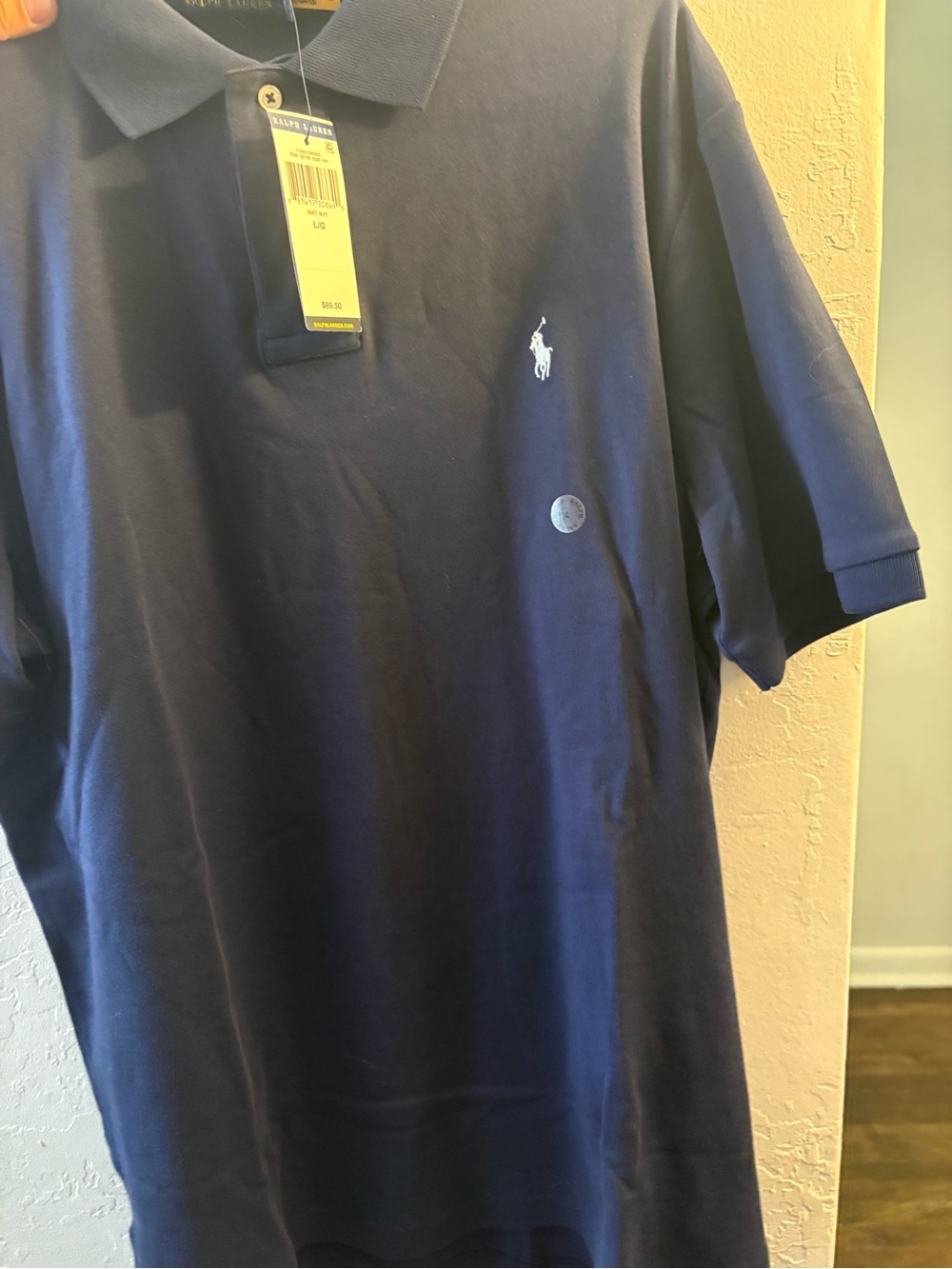 Ralph Lauren Navy Short-Sleeve Polo with Embroidered Pony